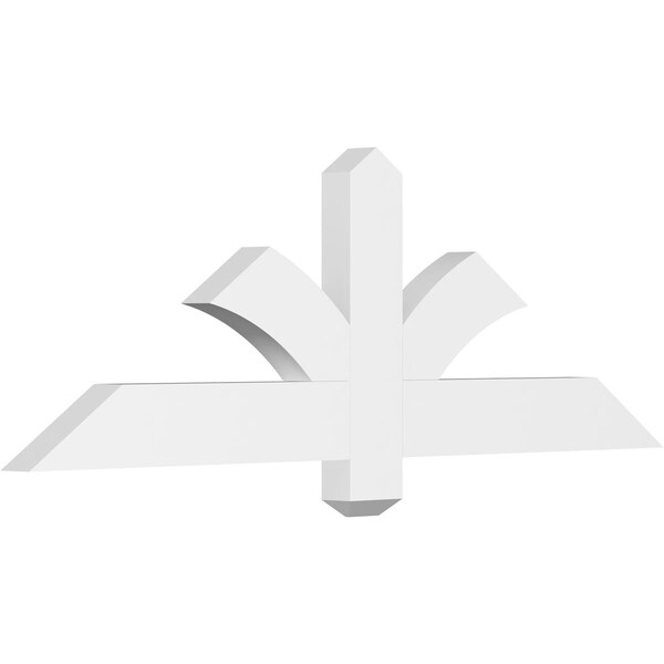 Ekena Millwork Redmond Architectural Grade PVC Gable Bracket, 48"W x 16"H x 2"D x 4"F, 8/12 Pitch GBP048X16X0204RED00 - main